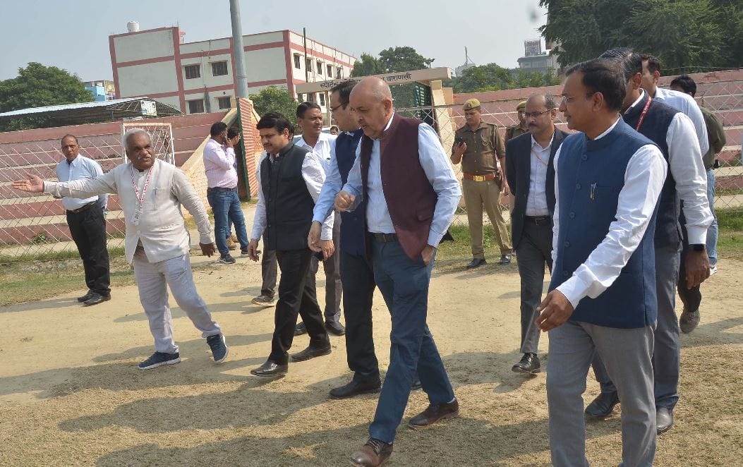 PMO team saw  progress of sigra sports complex varanasi PM Modi laid the foundation stone in July