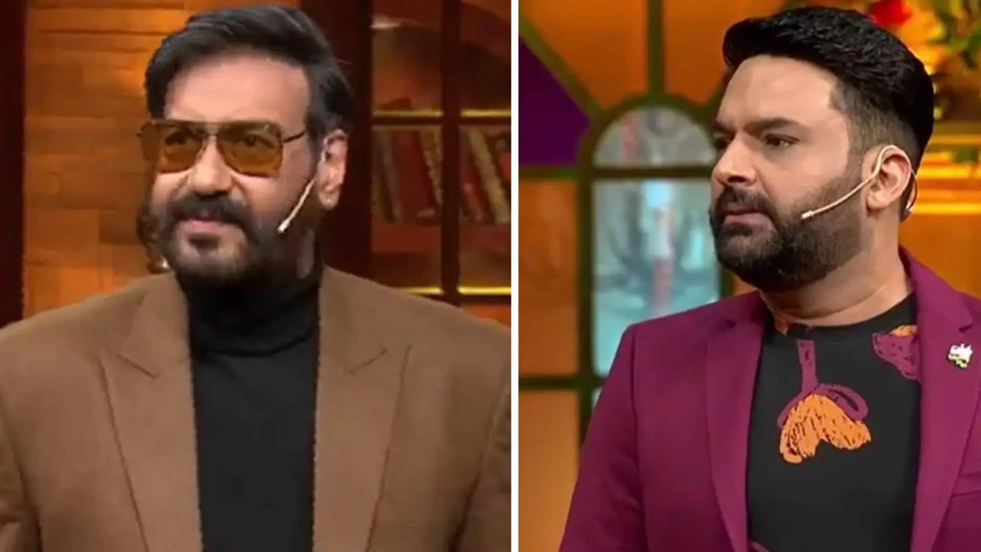 Ajay Devgn Tabu reached on The Kapil Sharma Show to Promote Drishyam 2