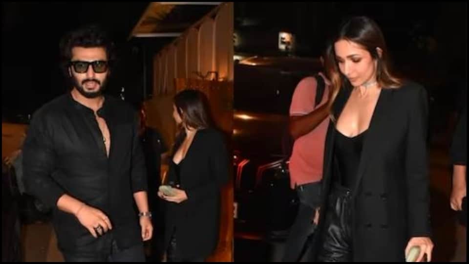 malaika arora and boyfriend arjun kapoor enjoying dinner date couple photos and videos getting viral