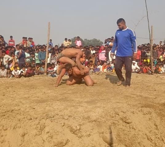 nagendra das won over pradip in wrestling