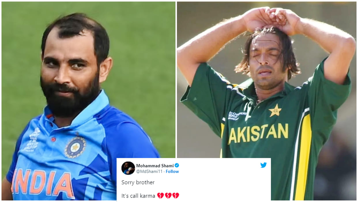 Mohammed Shami befitting reply to Shoaib Akhtar After Pakistan Defeat against England in T20 World Cup Final