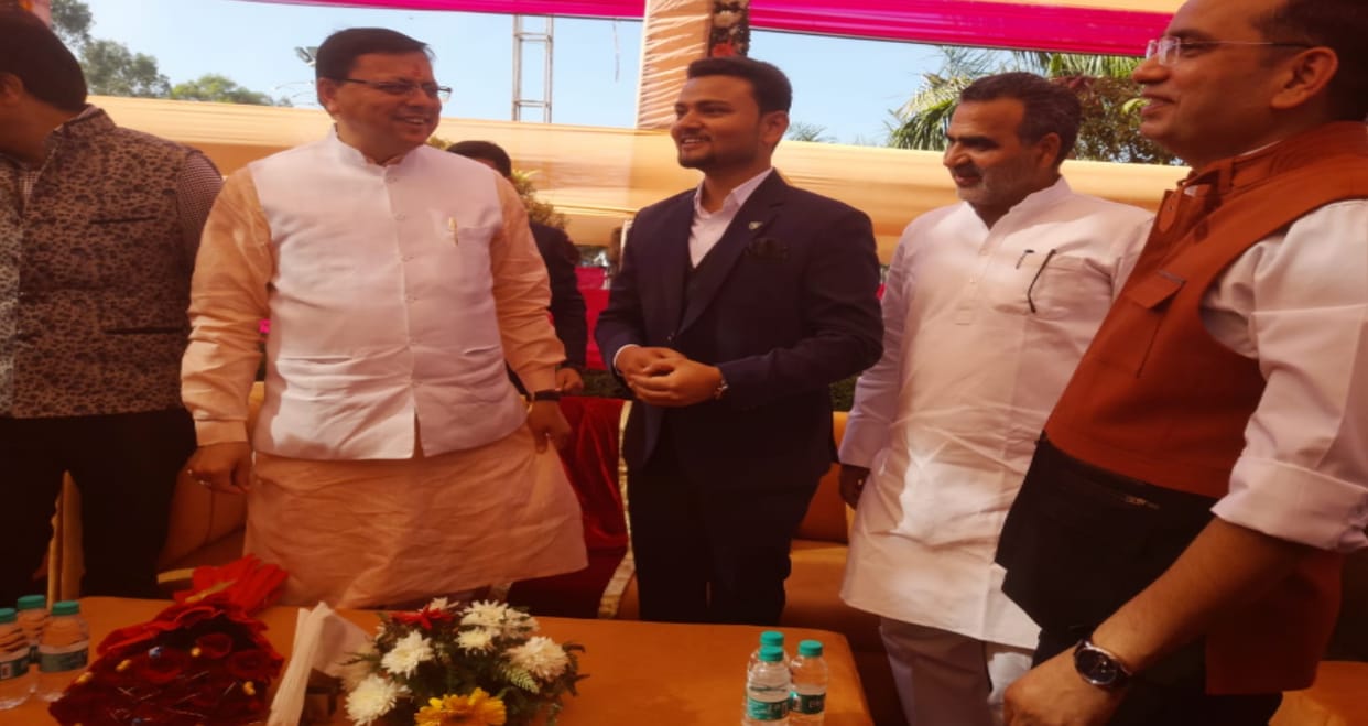 Muzaffarnagar: Uttarakhand Chief Minister Pushkar Dhami arrived to attend the wedding ceremony