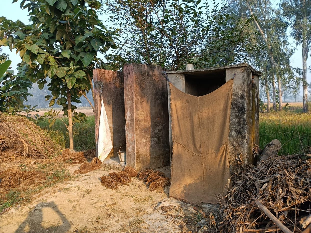 toilet not completed