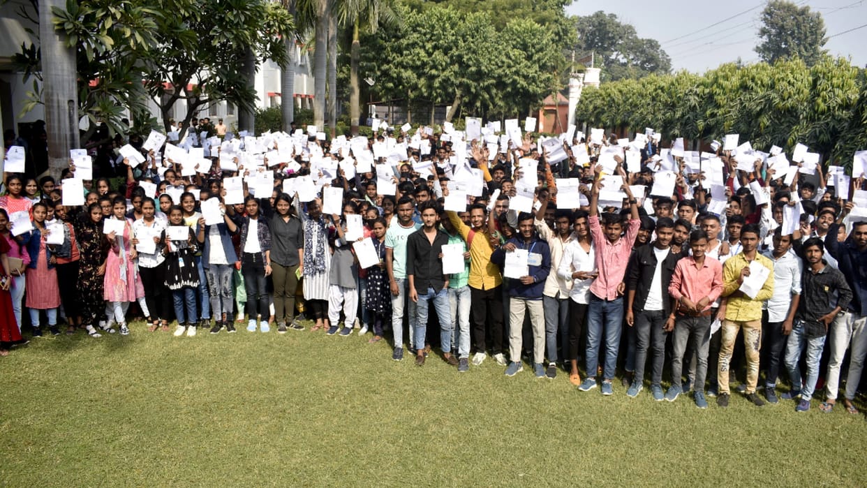 Students gathered to fulfill their future dreams from Atul Maheshwari Scholarship Examination