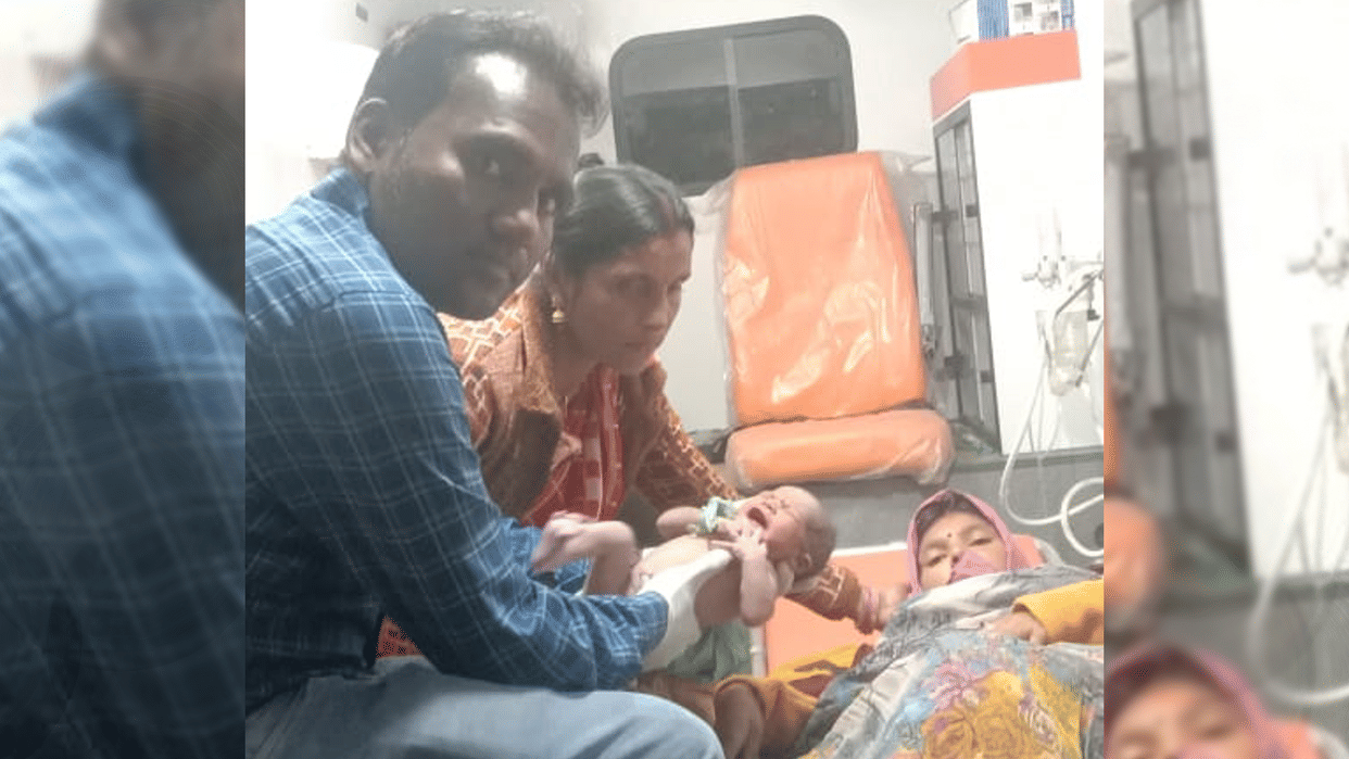 MP News: Delivery done in a moving ambulance in Chhatarpur,  mother and child both healthy