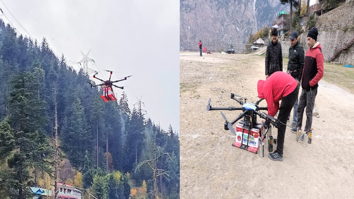 Drones will transport apples for the first time in Himachal, trial successful in kinnaur