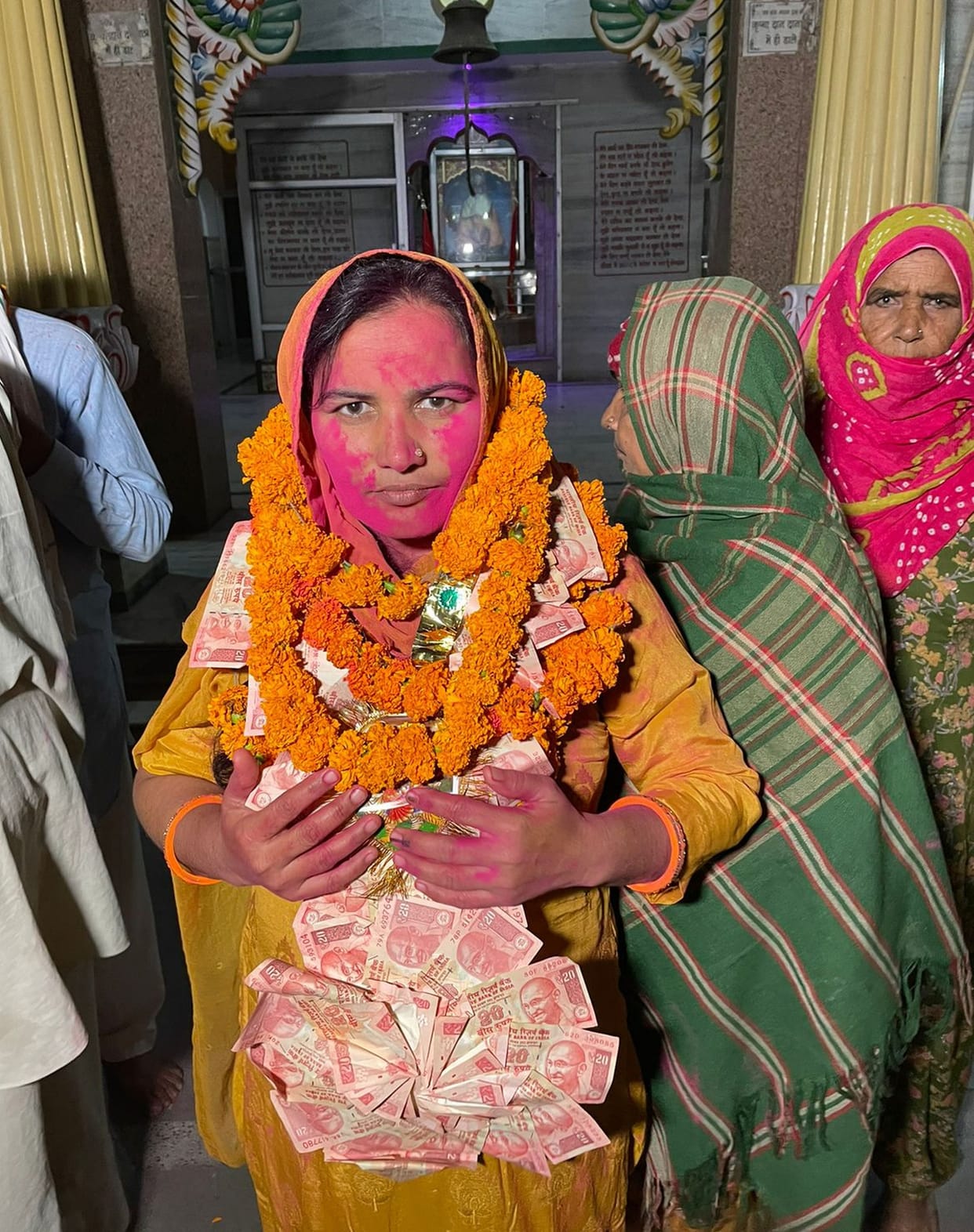 Tradition: After winning victory, someone reached the temple directly and someone went from house to house in the village and expressed gratitude
