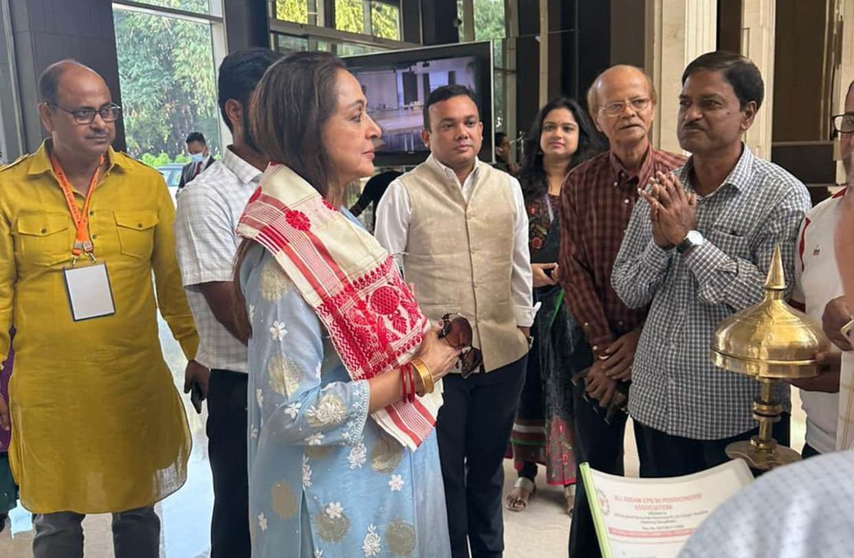 Assam: Hema Malini reached Guwahati to attend nalbari raas 2022