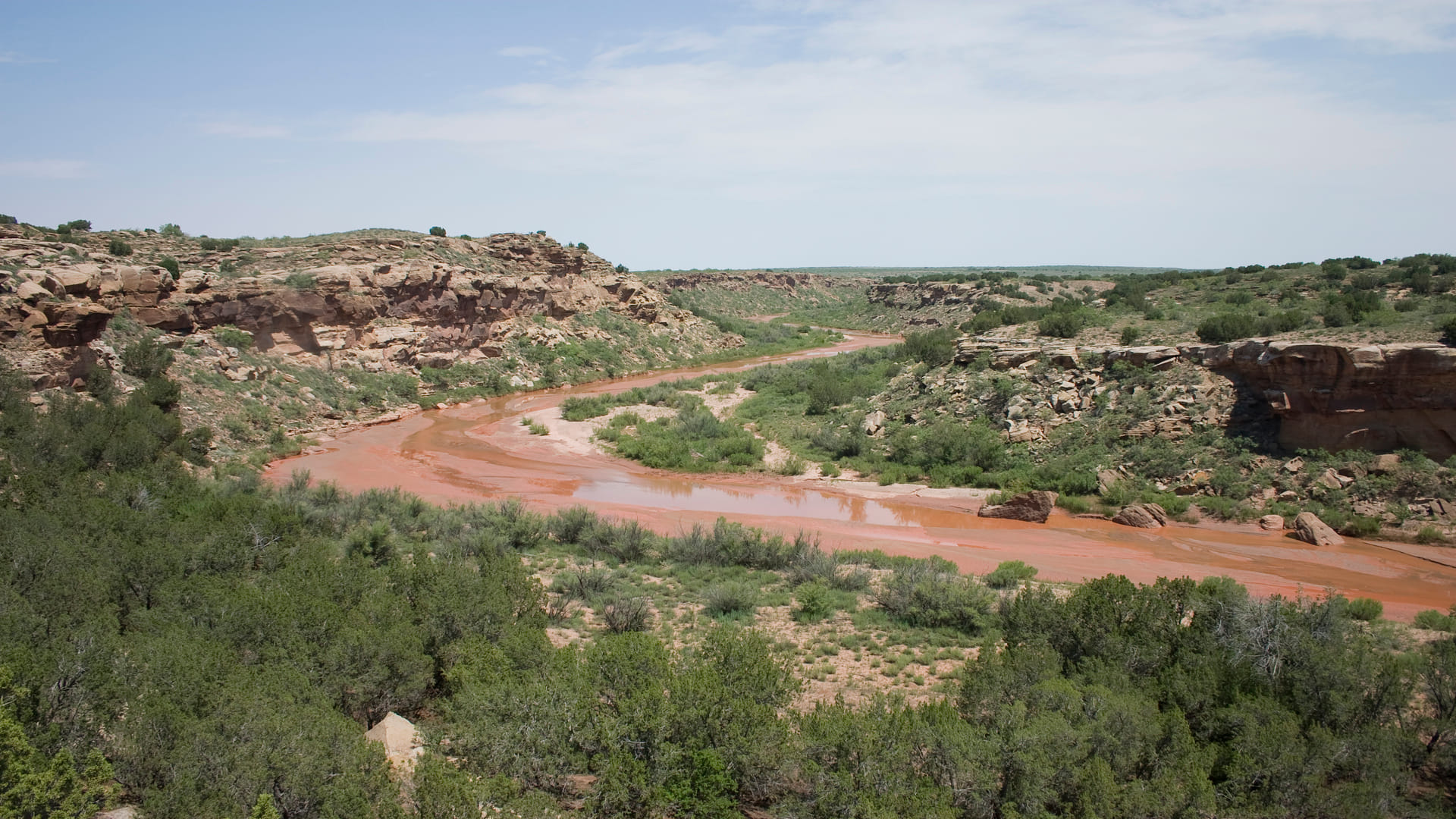 mysterious red river in peru amazes red river video goes viral on social media