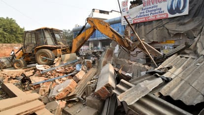 PDA demolition drive near High Court large number of forces deployed