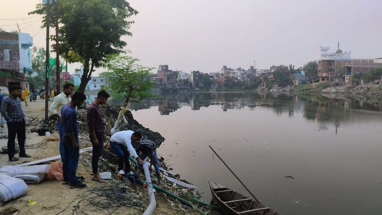 one crore budget found for samay mata mandir pond