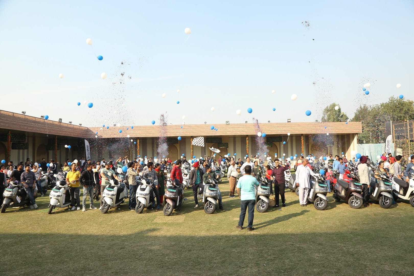 TVS Motor Company delivers Over 200 TVS iQube electric scooters in single day in Delhi