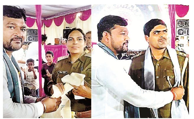 Two inspectors suspended for getting award from a criminal in Kanpur