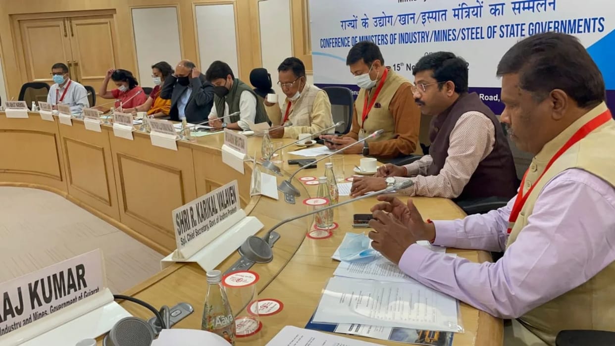 UP minister Nand Gopal Gupta Nandi in meeting of steel ministry
