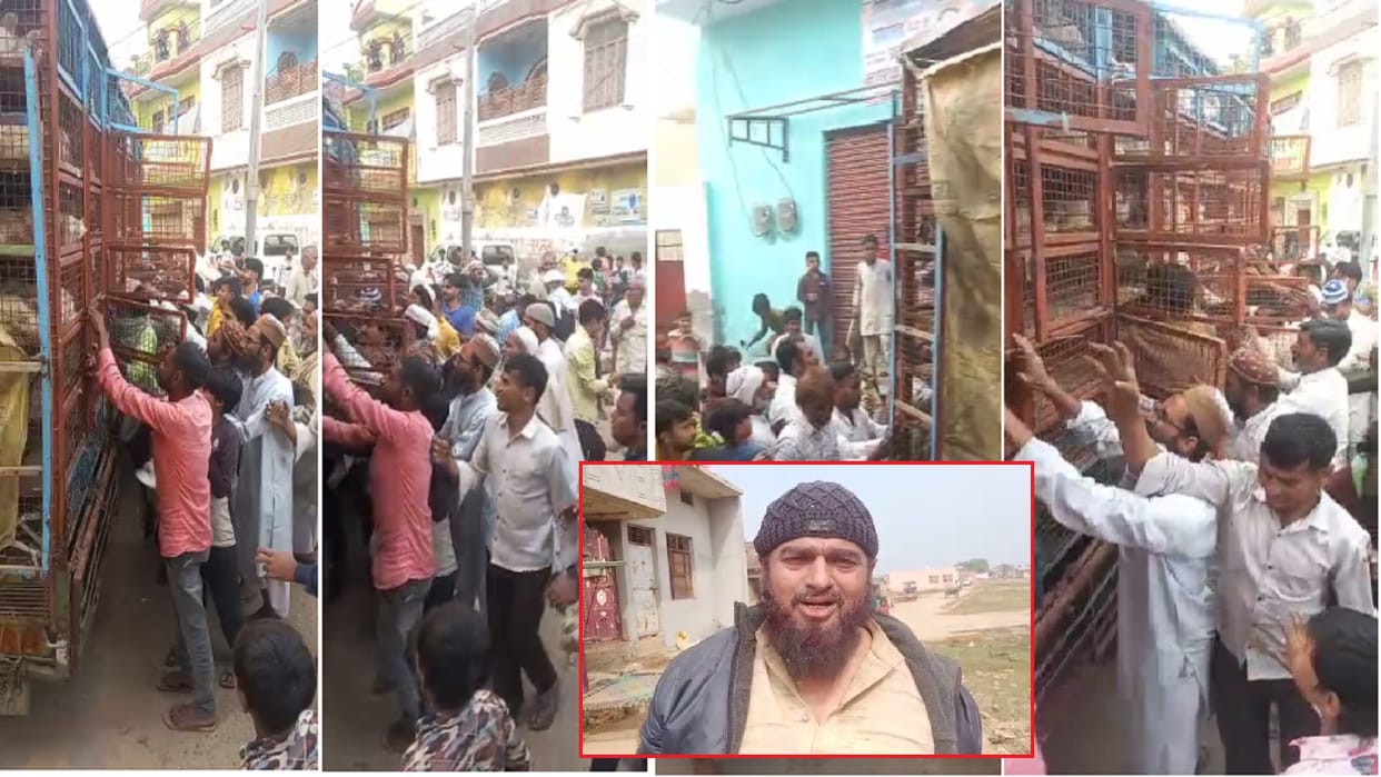 The former chairman has distributed live chickens to the voters before the election in Shamli