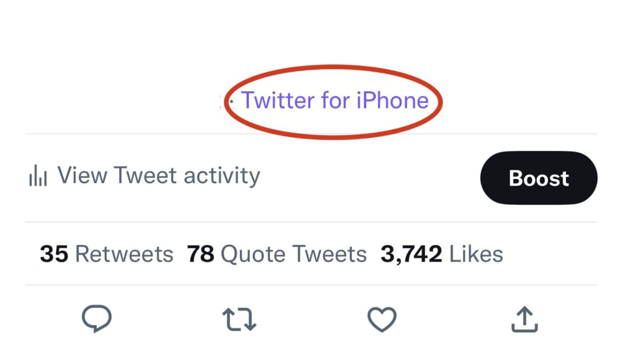 Twitter remove device label