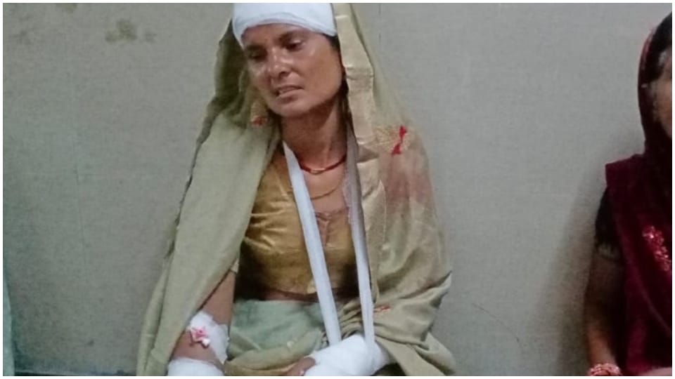 Women thrashed in land dispute kota Rajasthan News