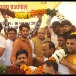 रेवाड़ी पहुंचे सत्यपाल मलिक।