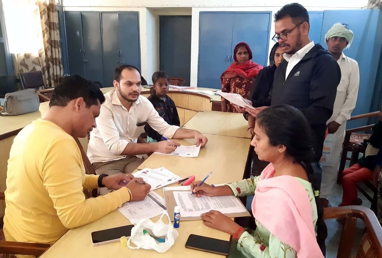 412 children of seven blocks were examined in the camp, 228 made disability certificates