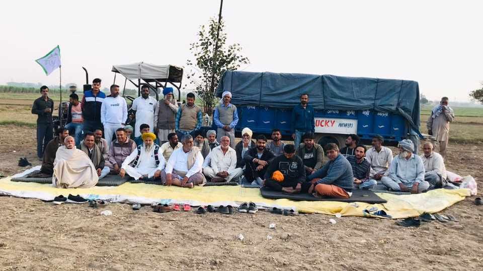 Farmers stopped work of Ambala Shamli Expressway due to non receipt compensation of land acquisition
