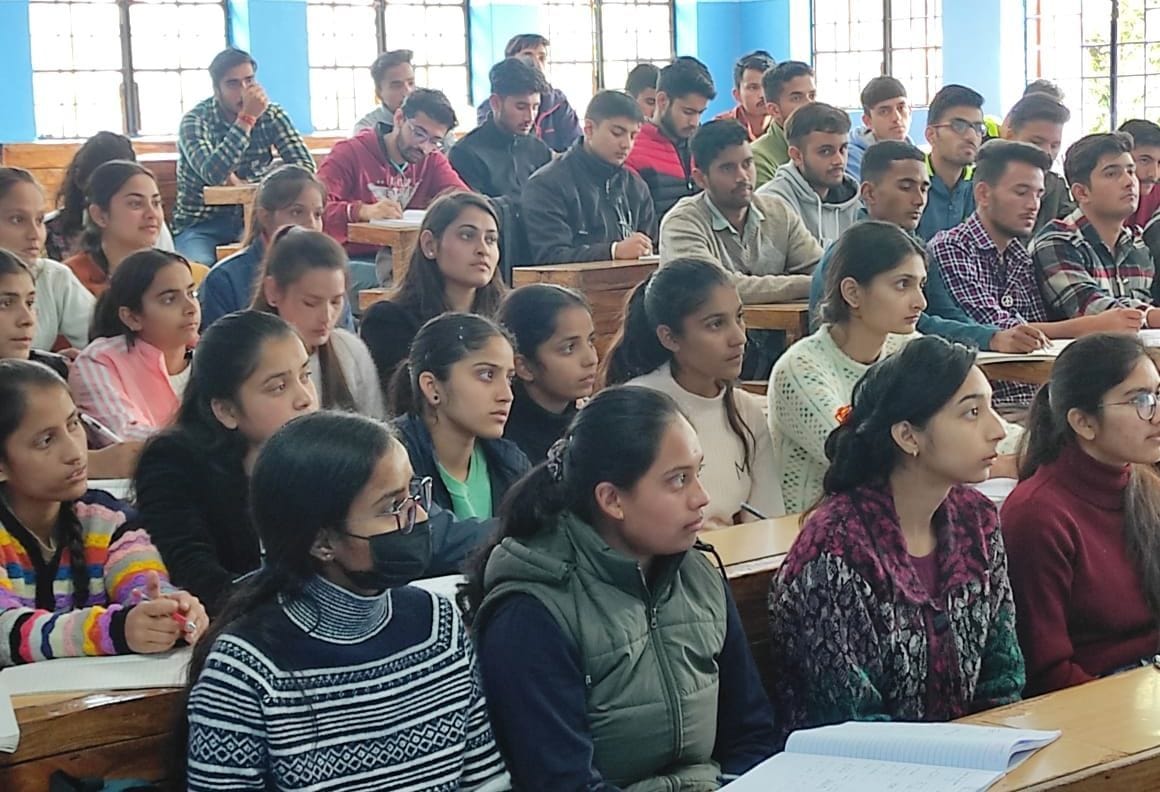 College classes running in eight rooms, strong room, laboratory and seminar room