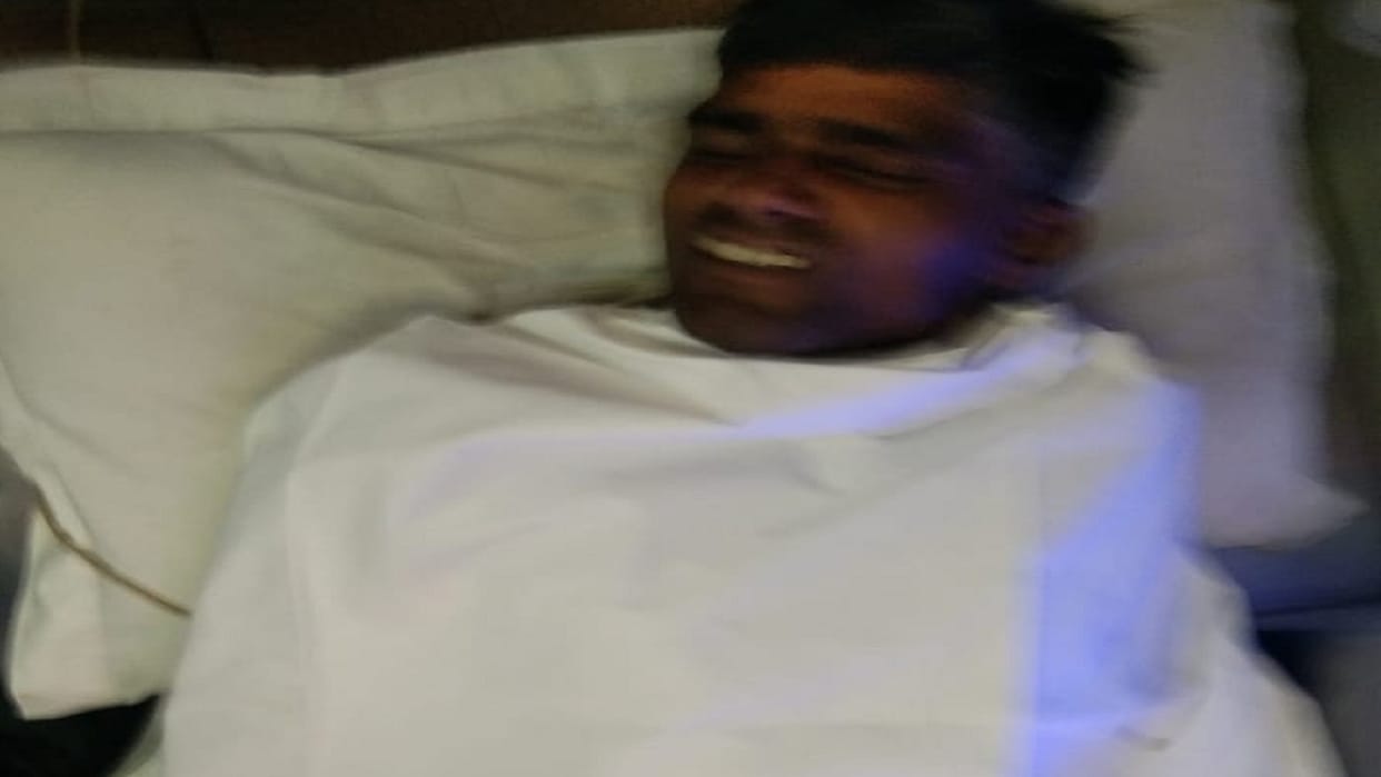 Troubled by harassment a young man attempted suicide by setting fire inside the company