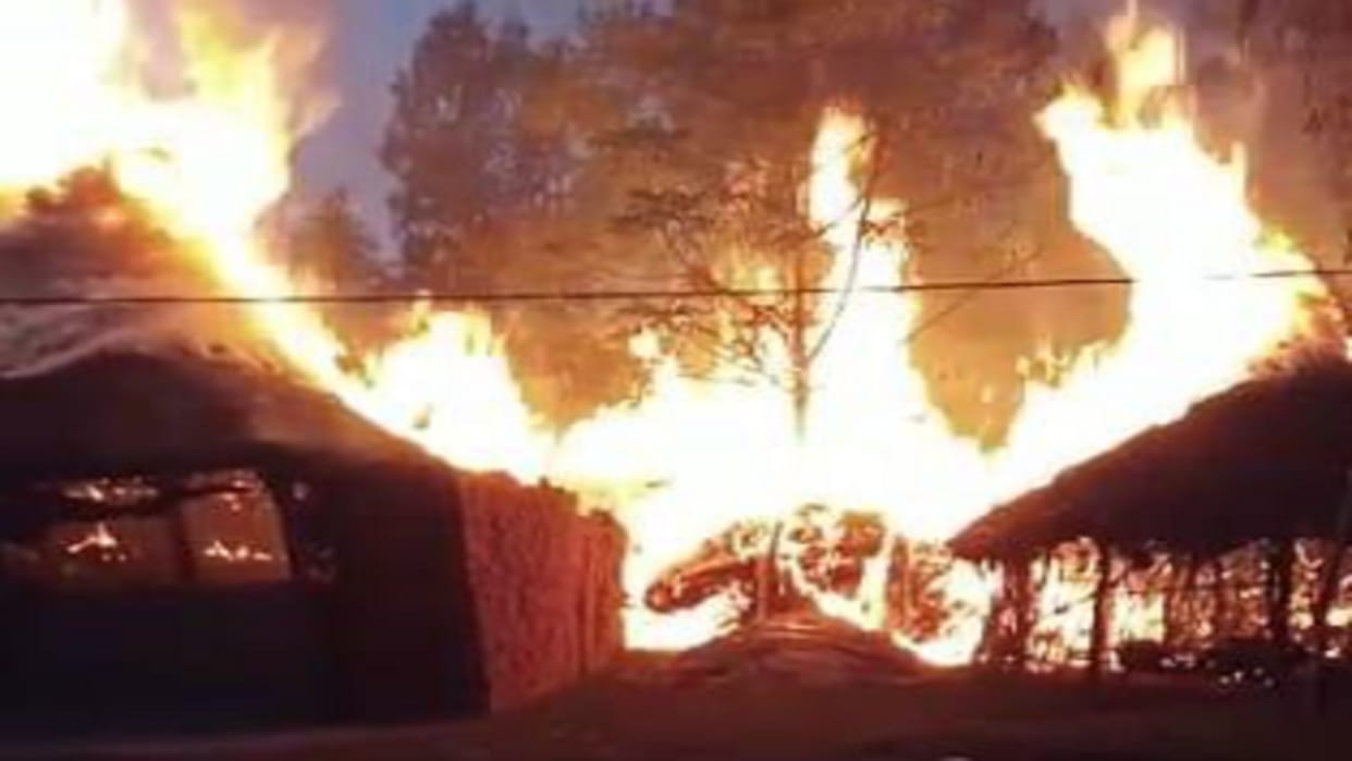 Fire breaks out at Van Gurjar camp in Saharanpur city
