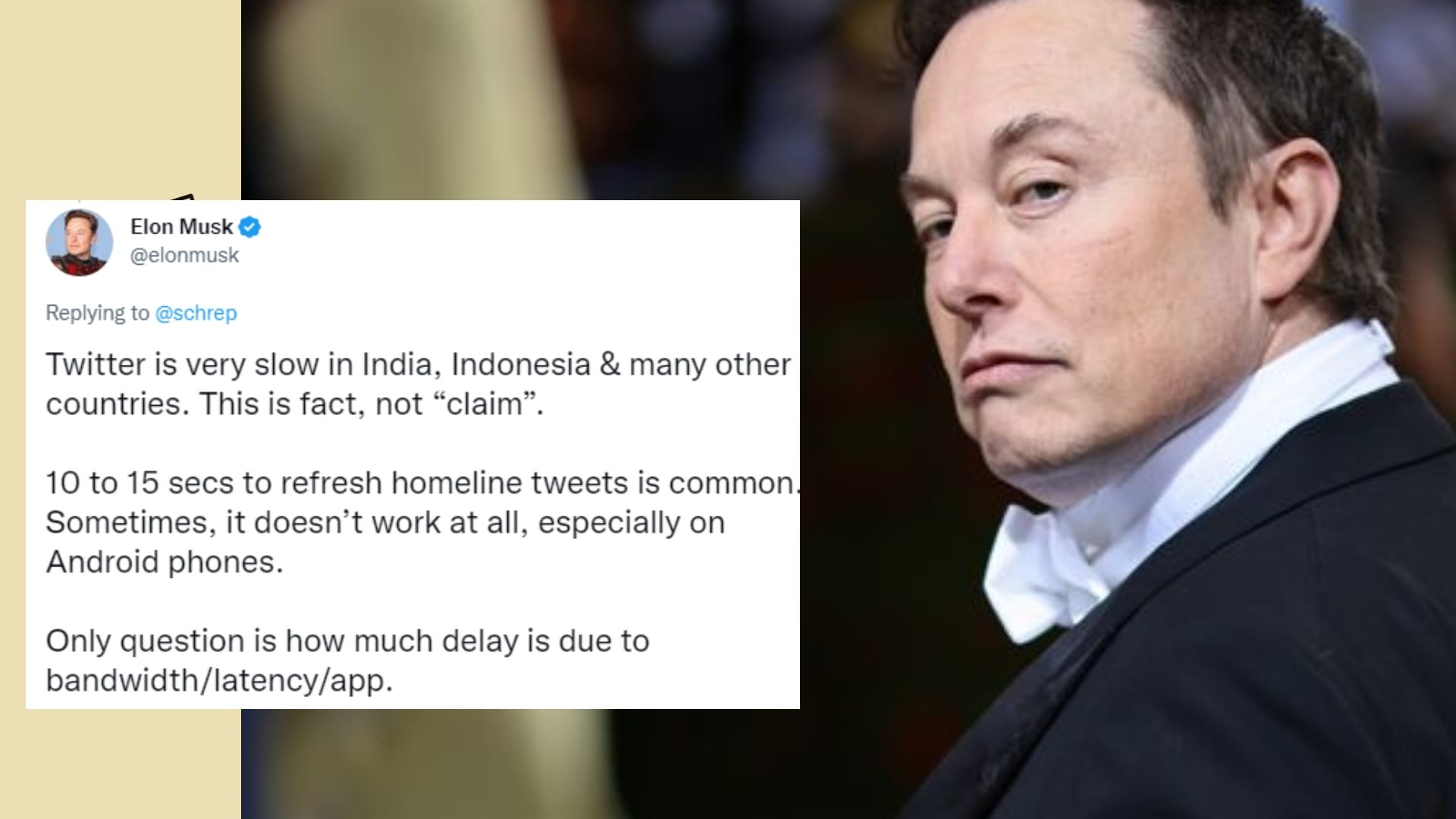 Twitter is very slow in India Indonesia and many other countries said elon musk