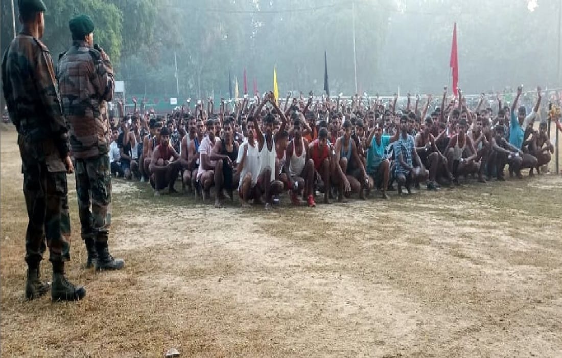 3500 candidates from 12 districts reached Agra for Agniveer recruitment exam