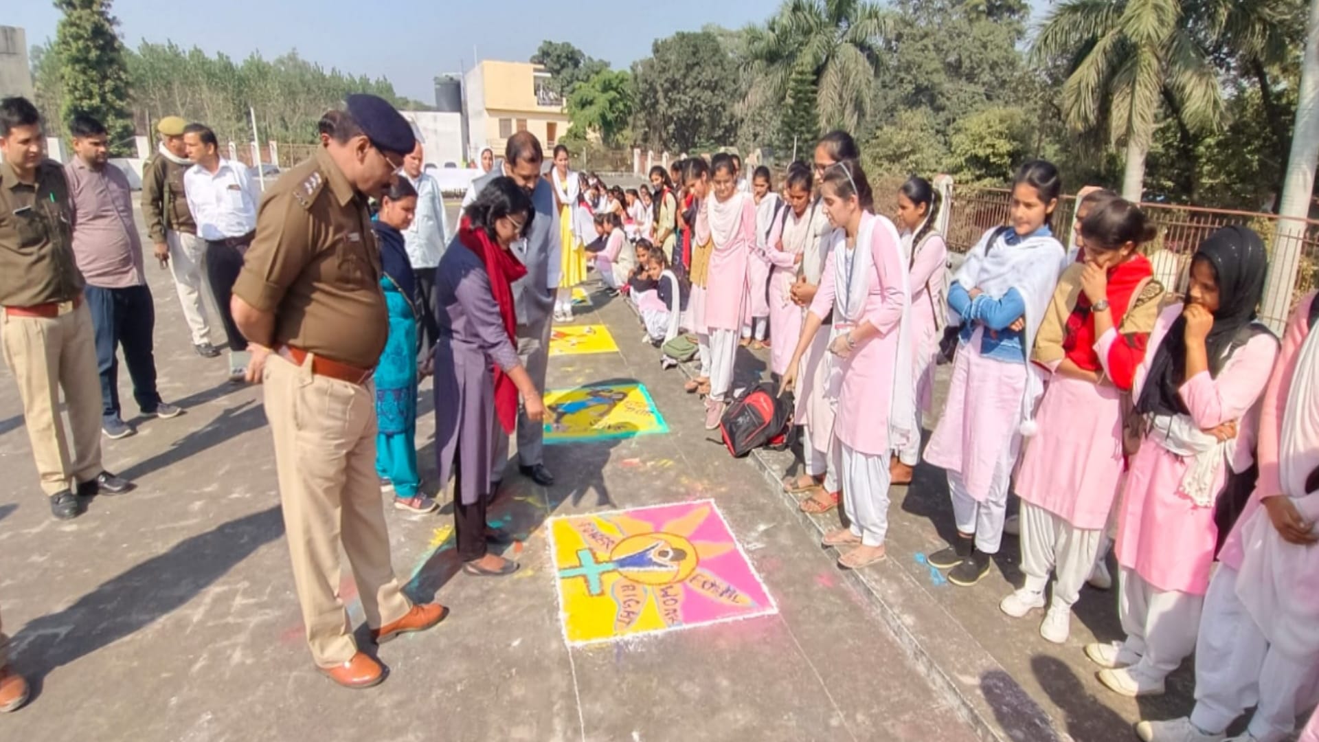 Heartache, problems and feelings engraved in Rangoli