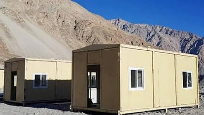 एलएसी पर जवानों के लिए बनाए गए हैं अस्थाई आवास