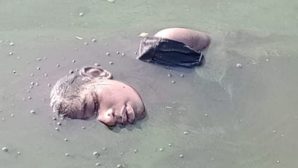 dead body thrown in pond after killing girl child in raipur