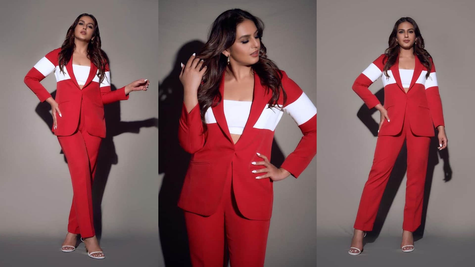 huma qureshi gets trolled for red cutout dress for monica o my darling success party