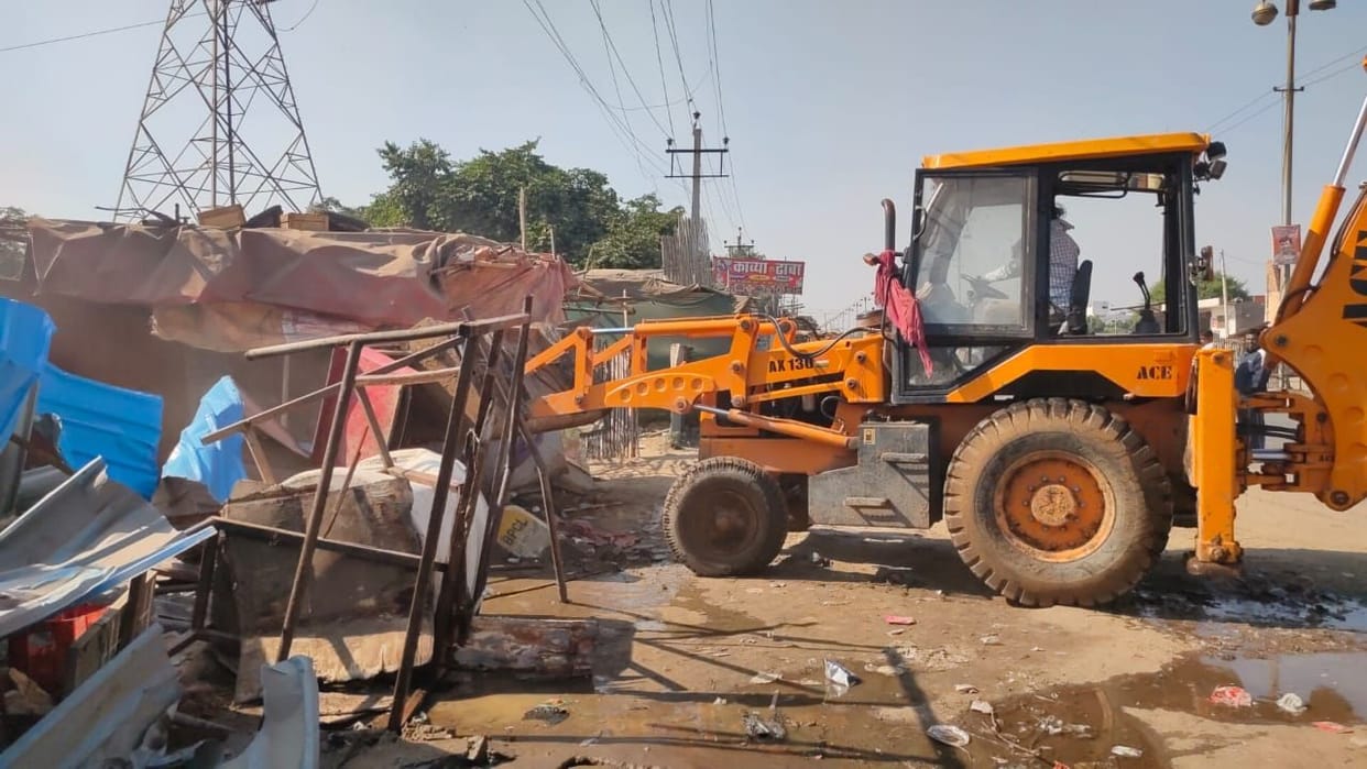Demolish illegal constructions in three illegal colonies