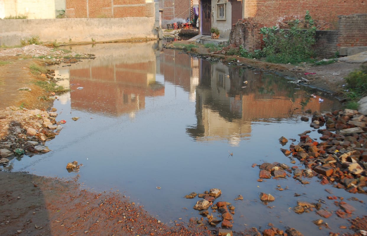 Hathras: No drainage of dirty water, roads were not built due to lack of budget