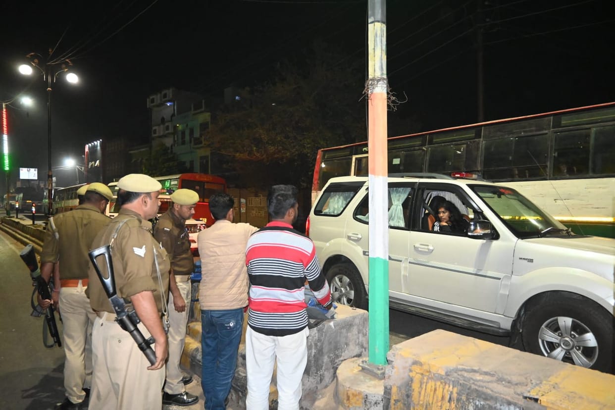 SP tested the activity of police personnel at night in night