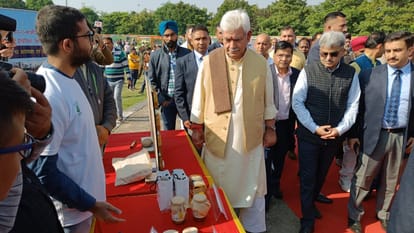 Jammu Five day Kisan Mela begins at Shere Kashmir University LG Manoj Sinha inaugurated skaust jammu