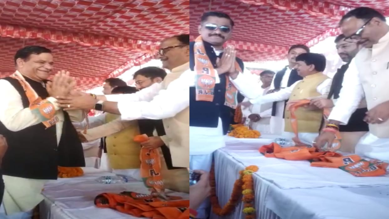 BKU leader Chandveer fauji and Sanjeev rathi joins BJP in Muzaffarnagar