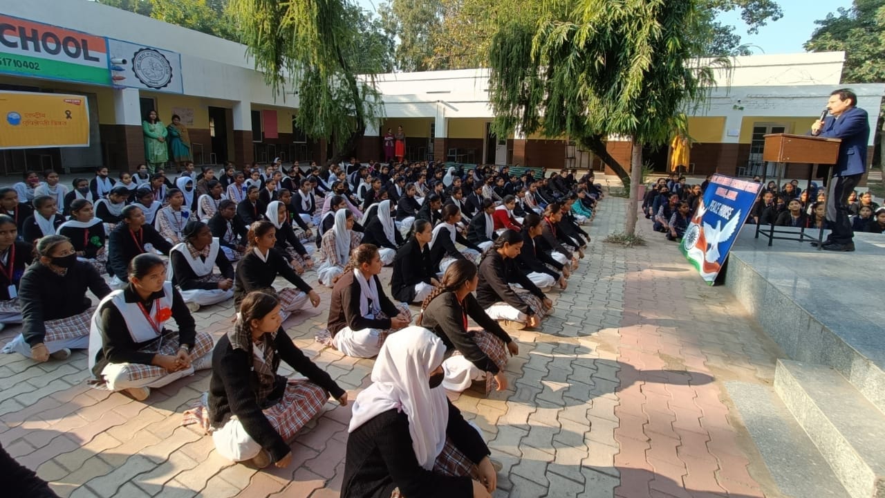 Amar Ujala jammu kashmir organize awareness program on Epilepsy Day at satwari school