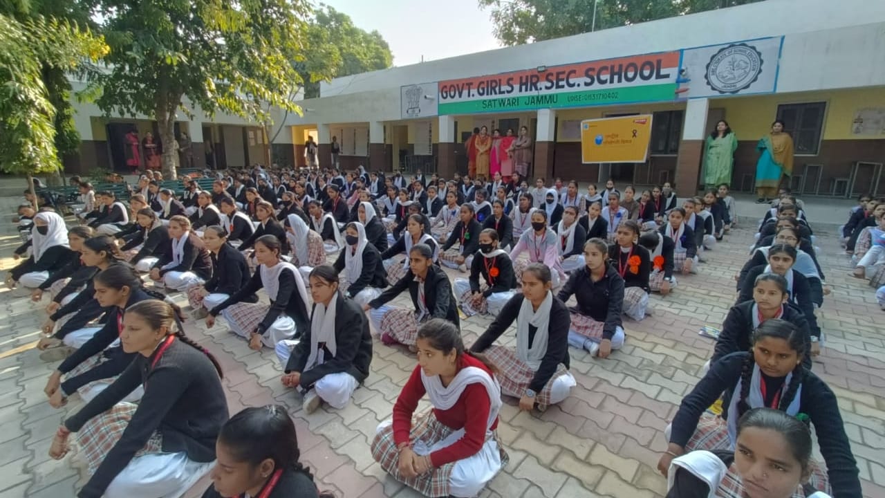 Amar Ujala jammu kashmir organize awareness program on Epilepsy Day at satwari school