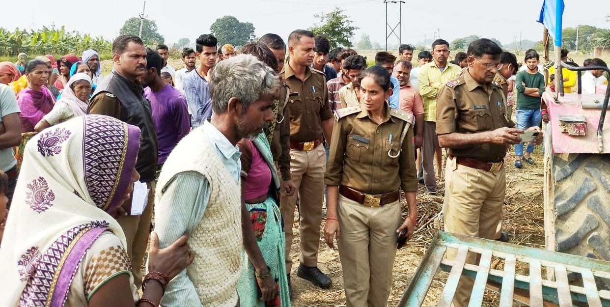 Dupatta stuck in thresher s coupling belt teenager dies in budaun