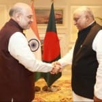 अपने बांग्लादेशी समकक्ष के साथ केंद्रीय गृहमंत्री अमित शाह