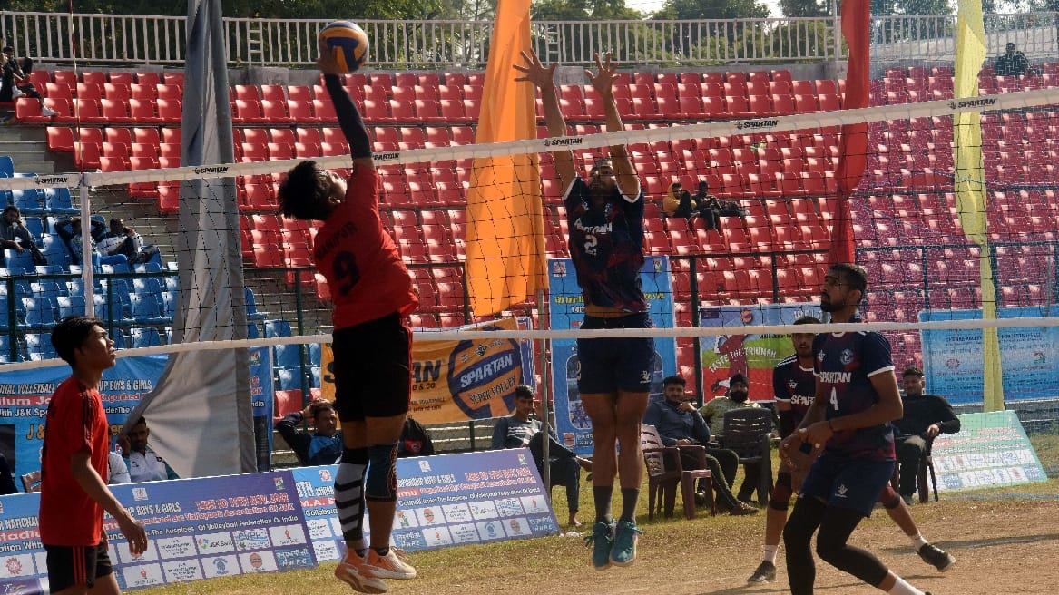 National Volleyball Championship Hosts jammu kashmir boys team enters quarterfinals