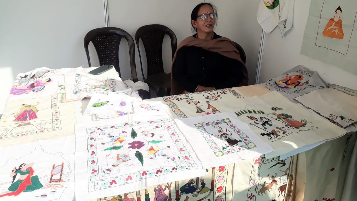 chamba rumal price thirty thousand rupee in craft mela in shimla