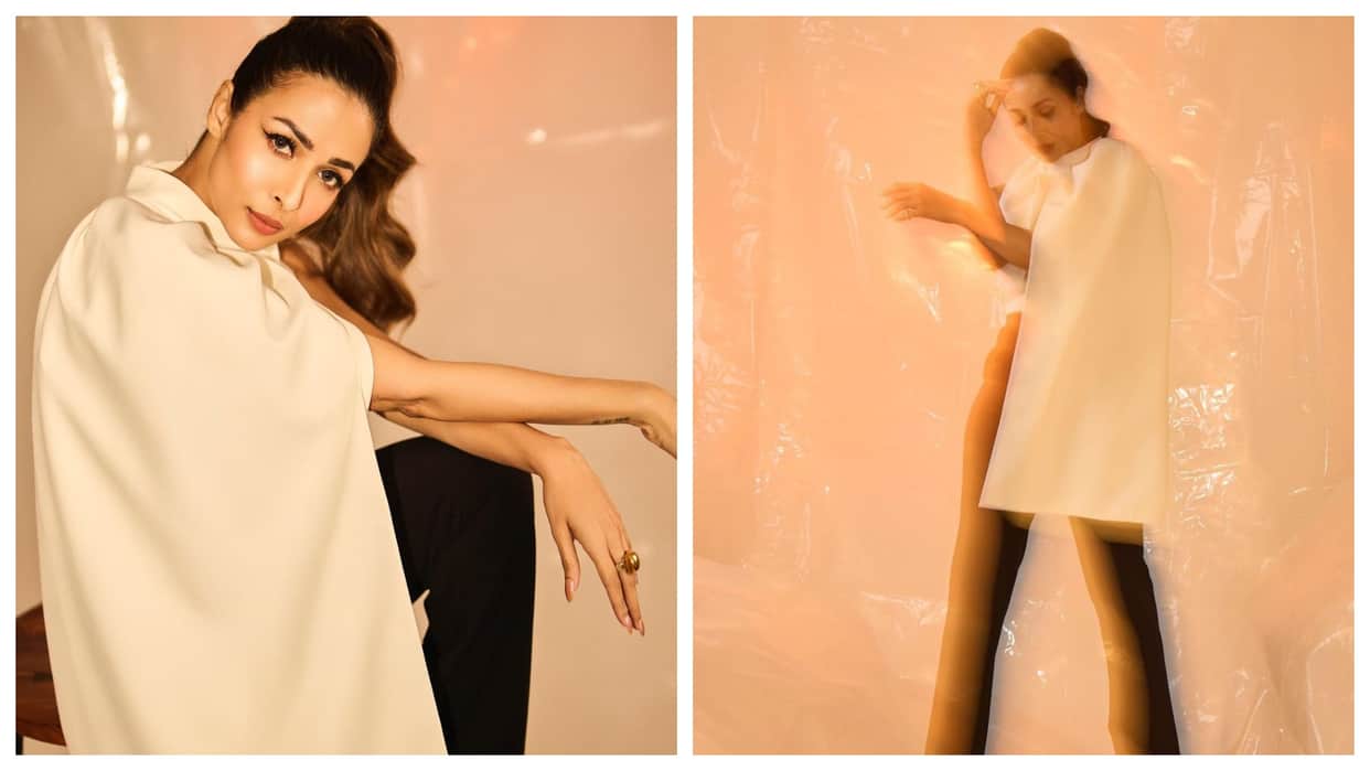 Moving In With Malaika arora son makes fun of her glamorous crop top compare with table napkins