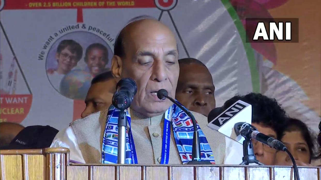 Defense Minister Rajnath Singh attended the 23rd Conference of World Chief Justices