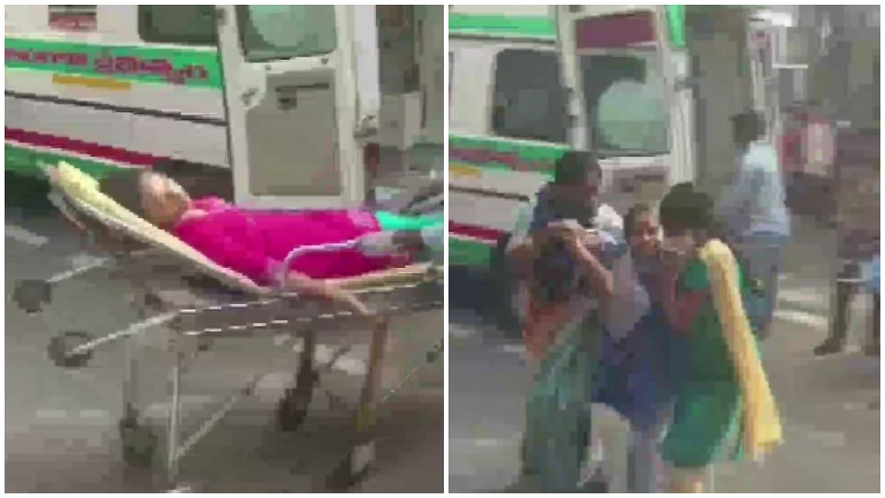 Telangana Hyderabad Kasturba govt college alleged chemical gas leak in a lab students fall ill news in hindi