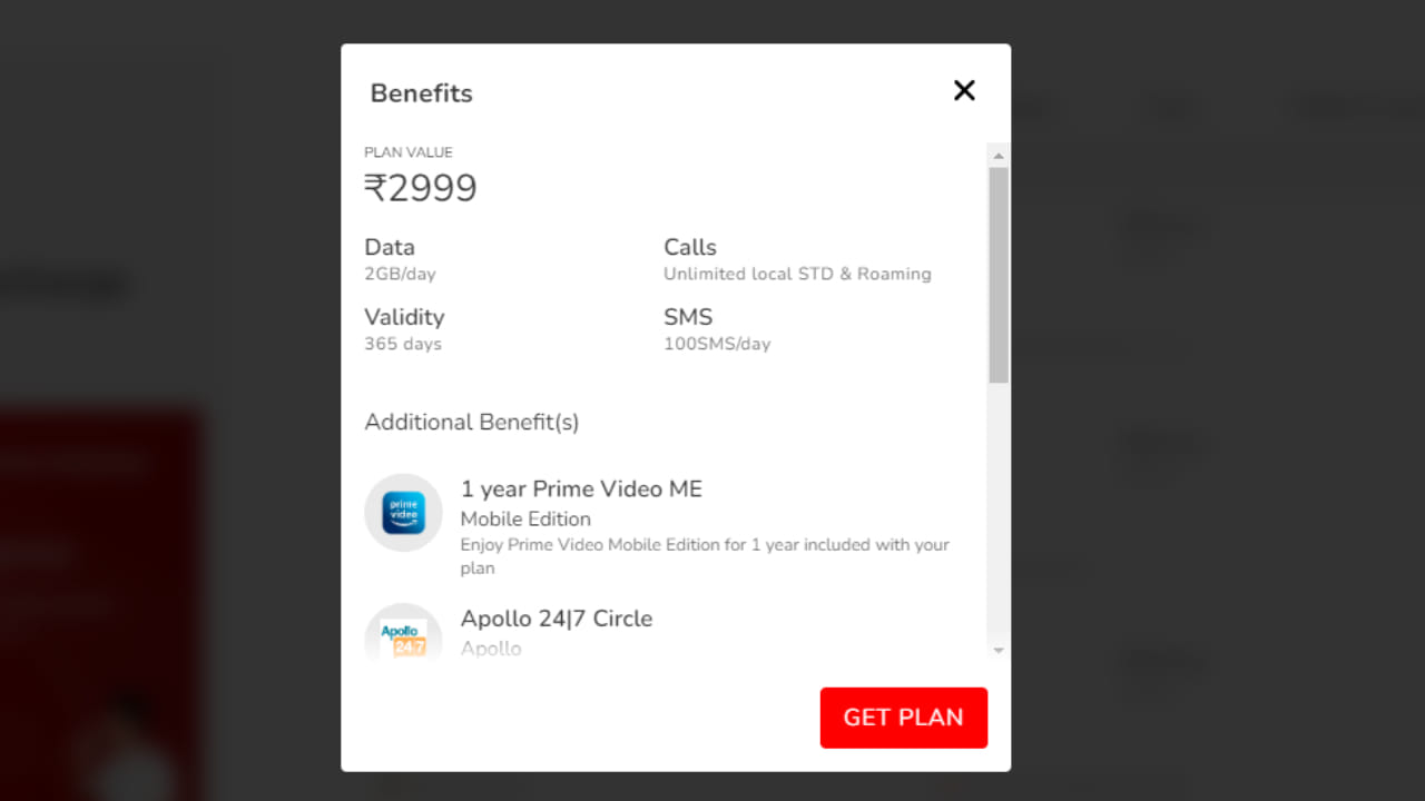 Airtel Recharge Plan