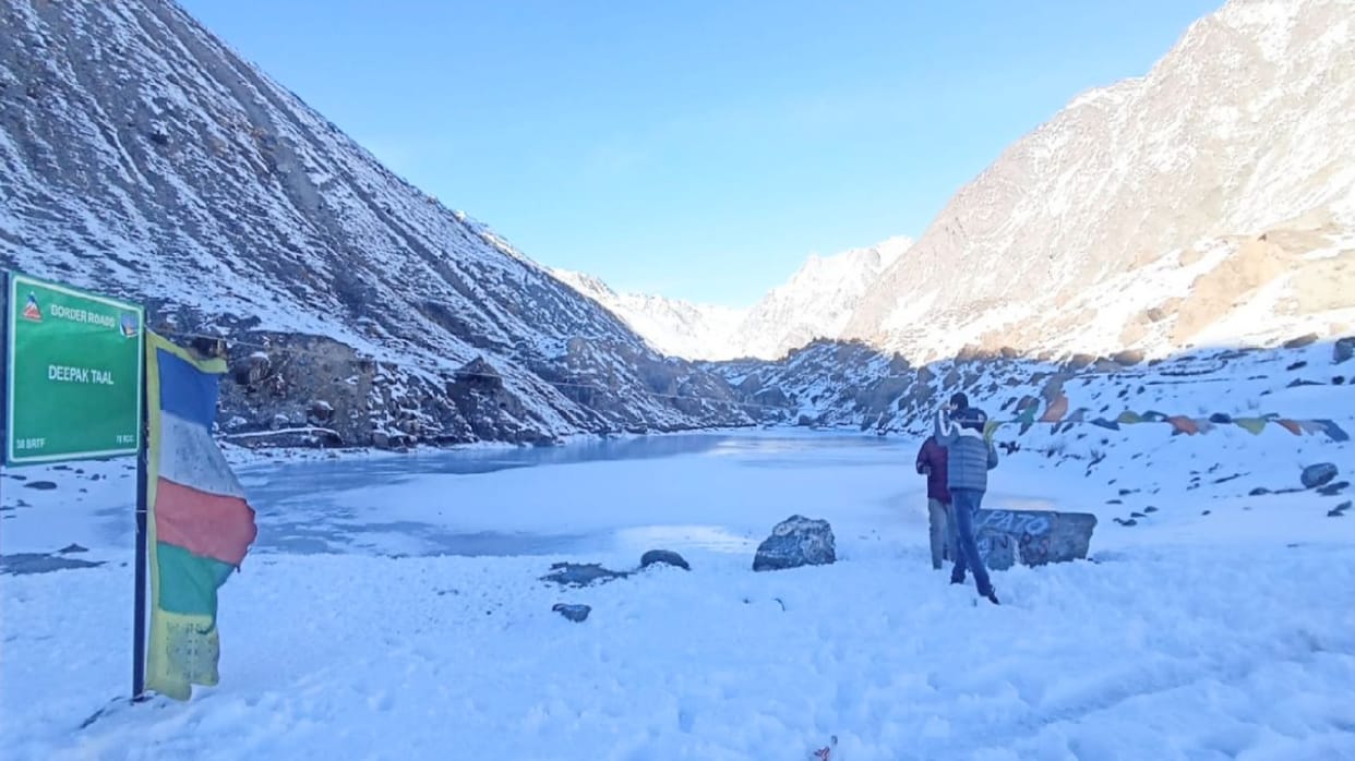 Lakes waterfalls and drinking water pipes started freezing in minus degree temperature