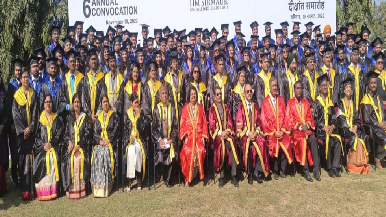 215 meritorious students honored at IIM Sirmaur Convocation, students ecstatic after getting degrees